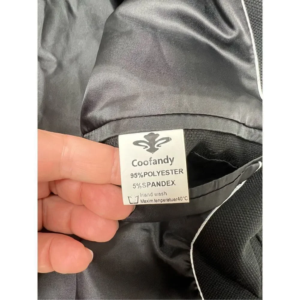 Goofandy Black Blazer One button Size L